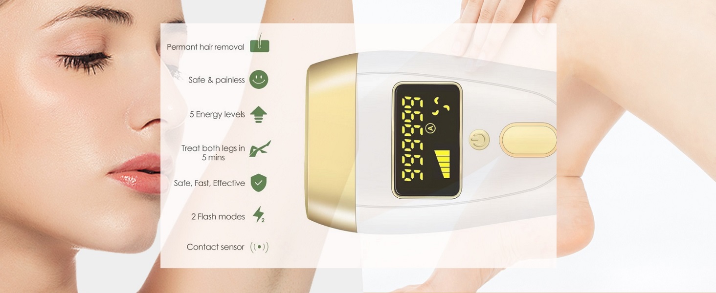 At-Home Permanent Painless Hair Remover