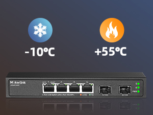4-Port 2.5G switch with 2-Port 10G SFP