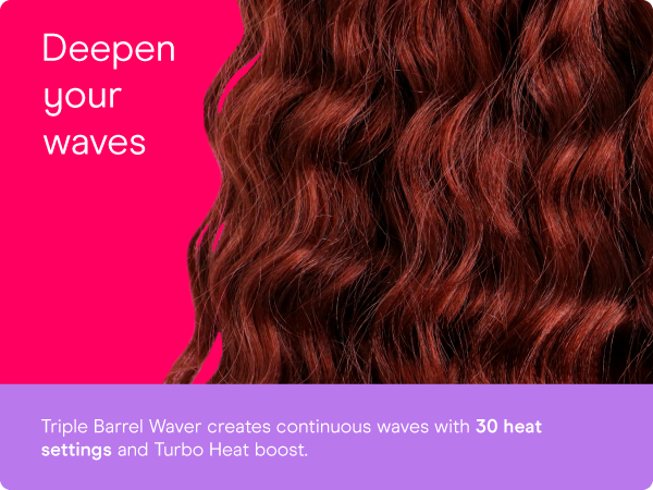 Conair double ceramic curling iron hair barrel styling heat dual voltage wave wand triple three