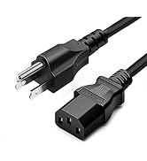 Chanzon UL Listed 10ft PC Monitor Power Cord Personal Computer Vizio 3 Prong for Plasma bravia uh...