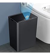 Anborry Bathroom Automatic Trash Can 3.5 Gallon Touchless Motion Sensor Small Garbage Can with Li...