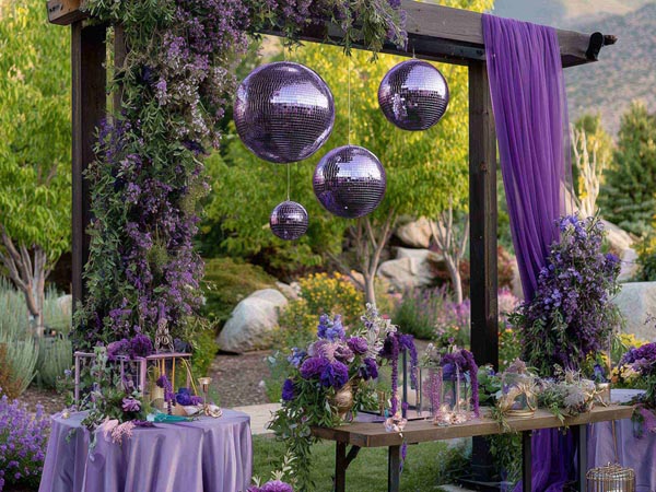 Purple Disco Ball