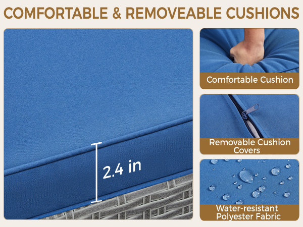 3-Piece Rattan Furniture Set