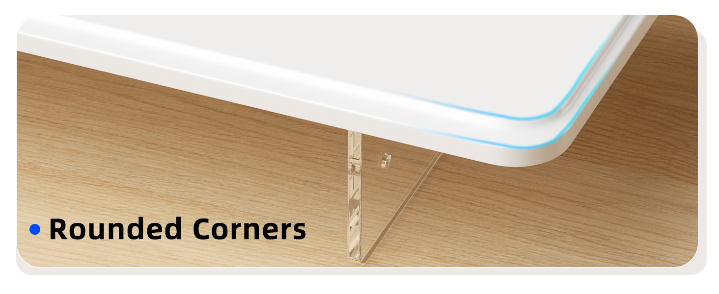 Rounded edges and stacked design