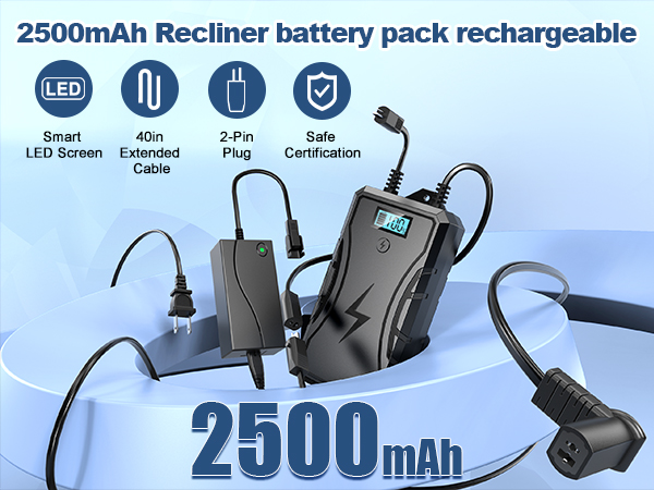 recliner battery pack rechargeable