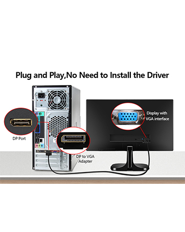 display port to vga cable