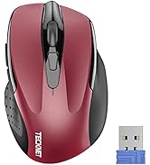 TECKNET Wireless Mouse, 2.4GHz Ergonomic Computer Mouse, Portable Cordless Mice, Mouse for Laptop...