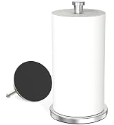 VEHHE Paper Towel Holder Countertop, Weighted Non-Slip Base, Stainless Steel Paper Towel Holder f...