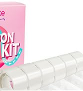 Bezente Balloon Arch Strip Kit, 98.4ft Balloon Tape Strips and 600pcs Glue Point Dot Stickers for...