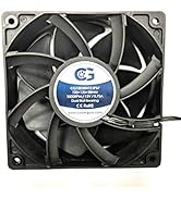 Coolerguys 120mm (120X120X38) High Airflow Waterproof IP67 12v Fan
