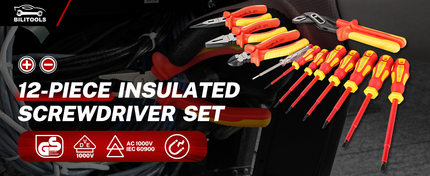 Insulated Screwdriver &amp;amp;amp; Pliers Set
