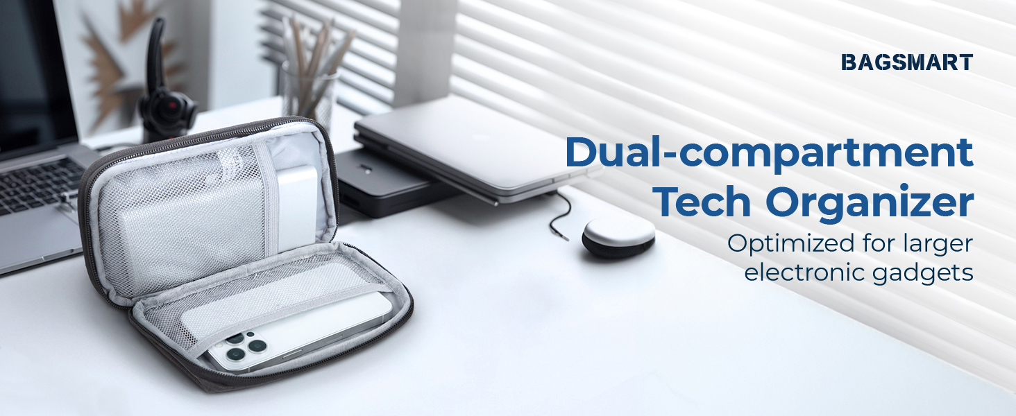 Dual-compartment Tech Organizer
