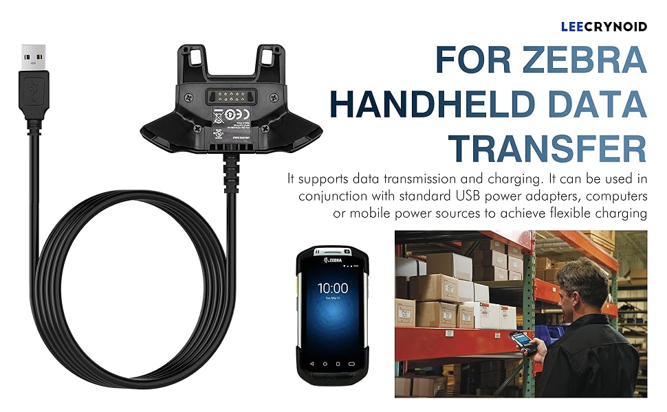 TC77 USB Charger Cable for TC77 TC70 TC72 TC75 TC75X TC70X TC55 TC720L TC75EK TC75AH TC75GK TC700H