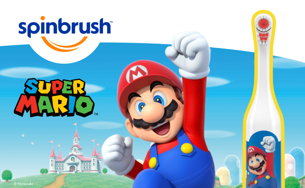 Mario, Spinbrush, battery toothbrush