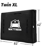 Mattress Bags for Moving, BETU Mattress Protector Waterproof Mattress Cover Storage Bags with 8 H...