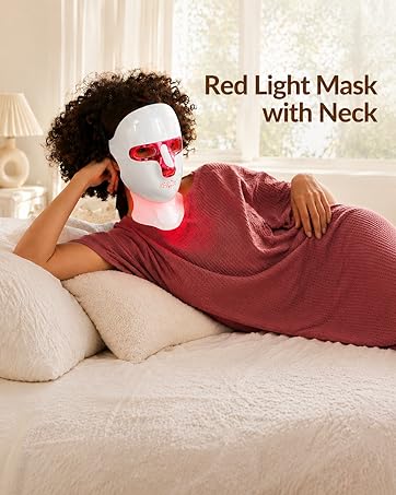 red light mask with neck