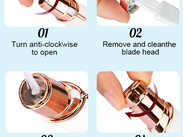 replacement heads for flawless facial hair remover