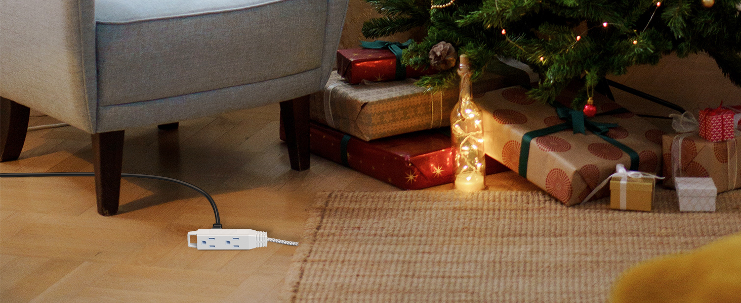 Extension Cord with 360° Flat Plug