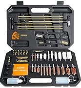 PERWIN Universal Gun Cleaning Kit, Cleaning Supplies with Brass Rods and Tough Carrying Case