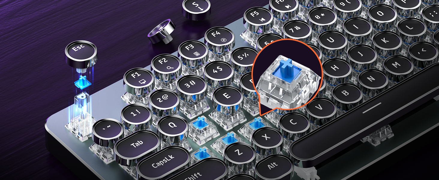 typewriter mechanical keyboard