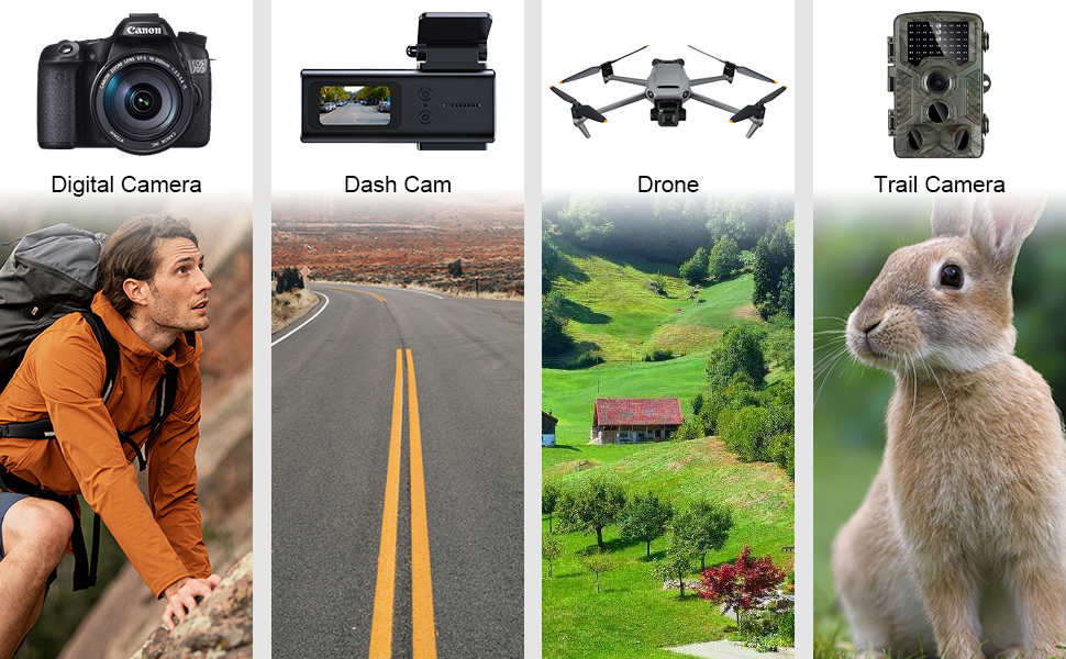 Digital Camera Memory Card Adapter for SD and Micro SD Cards