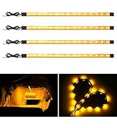 EverBright Amber/Yellow Led Strip Lights for Cars 5050 SMD Waterproof Golf Cart Underglow Lights ...