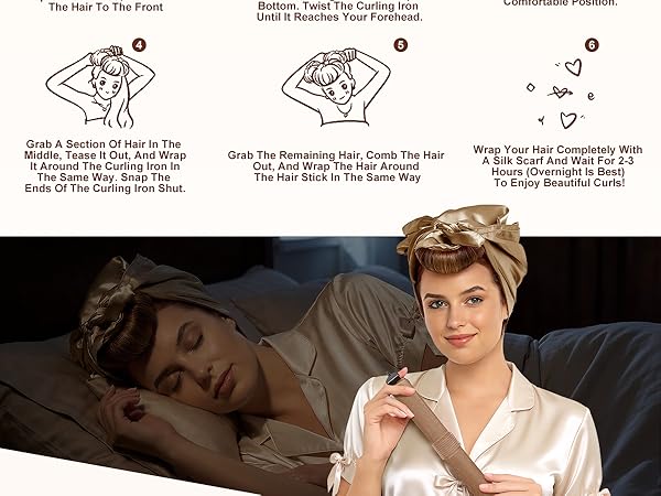 Heatless Curls Overnight