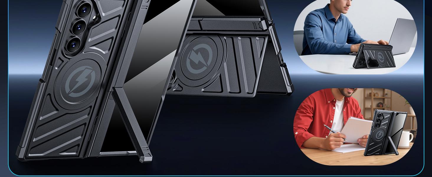 For Samsung z fold 7 case Privacy Black