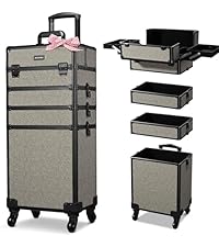 BYOOTIQUE Rolling Makeup Case Cosmetology case on wheels Makeup Artist Nail