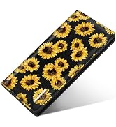 Simikol Ultra Slim Womens Wallet Minimalist Thin Long Leather Bifold Wallet RFID Blocking Card Ho...