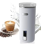Kndko 6-in-1 Milk Steamer and Frother, Hot &amp; Cold Foam Milk Warmer with Temperature Control, for ...