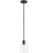 KLSS Oil Rubbed Bronze Pendant Lights Kitchen Island - Clear Glass Pendant Light Fixture Multiple...