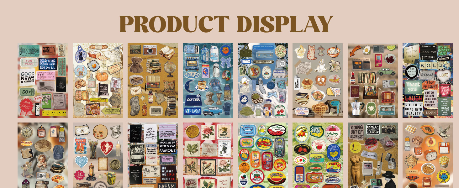 vintage sticker book