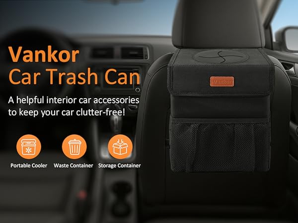 car trash can
