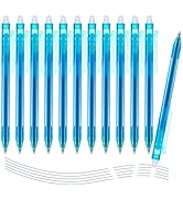 M&amp;G Erasable Gel Pens, 12 Pcs Retractable Erasable Pen Fine Point 0.5mm, Blue Erasable Gel Ink Pe...