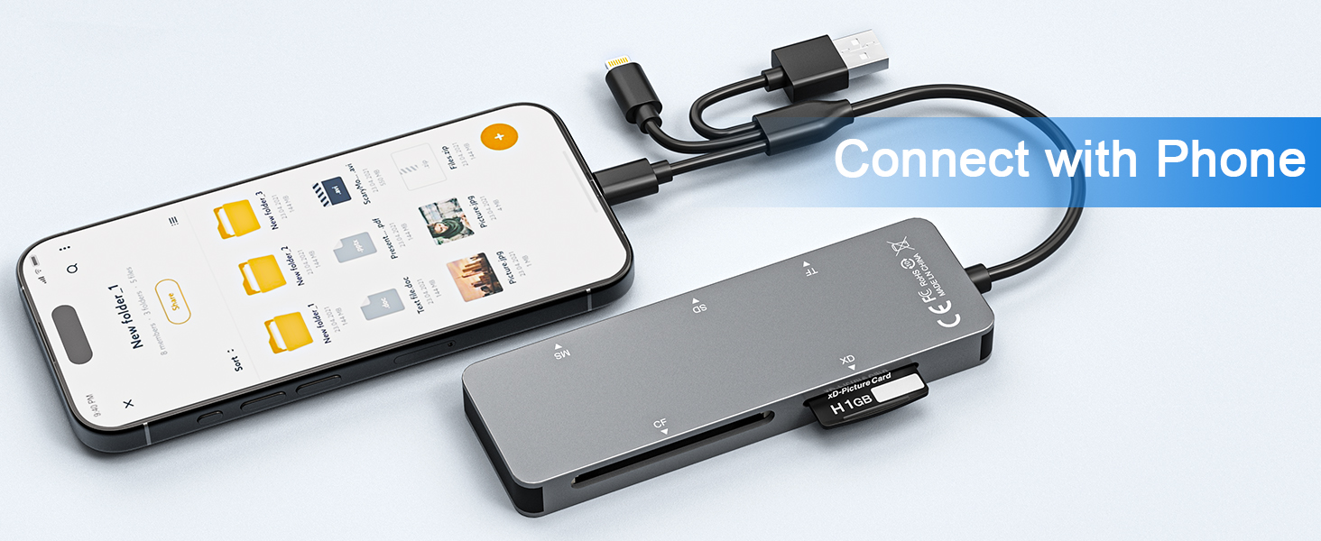 memory stick pro duo reader transfers data to iphone