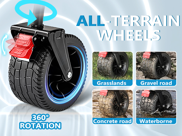 foldable wagon with big wheel