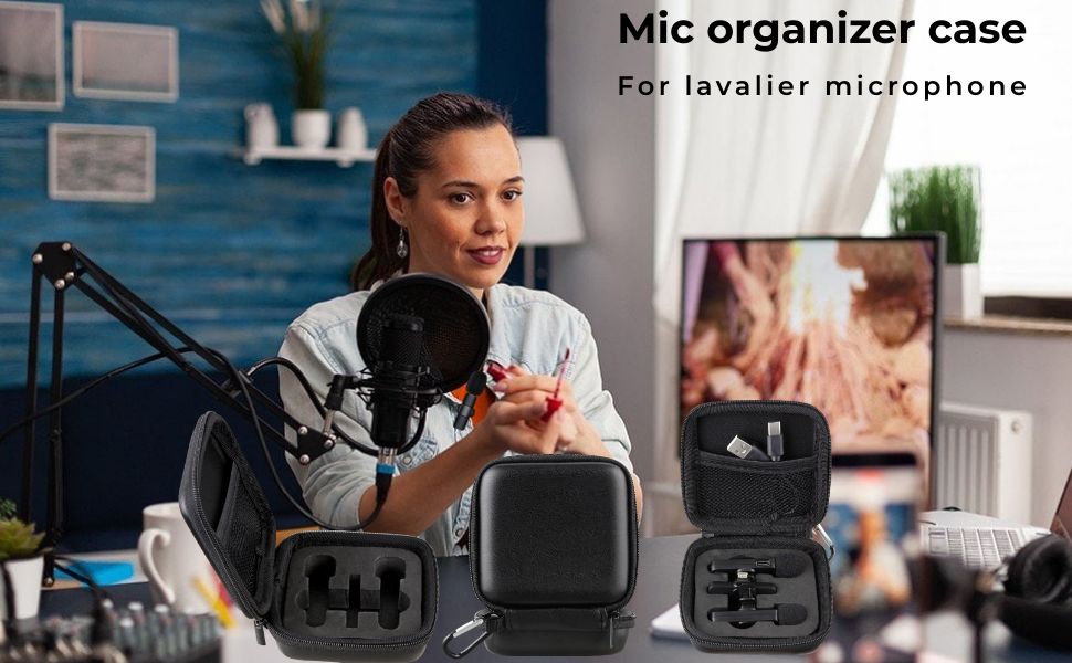 Case for MAYBESTA BOYA PQRQP JUDKIOM Wireless Lavalier Microphones