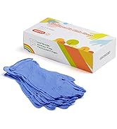 Kids Disposable Nitrile Gloves for 7-14 Years - Latex Free, Powder Free - for Crafting, Painting,...