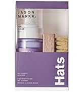 Jason Markk Hat Care Kit, Hat Cleaner, 2-Piece Set, Ready-To-Use Foam &amp; Delicates Brush, Cap Clea...