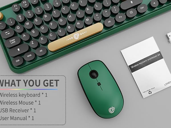 Wireless Keyboard and Mouse Combo