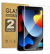ZenRich [2Pack] Anti-Glare Tempered Glass Screen Protector for iPad 9th/8th/7th Generation 10.2 i...