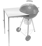 Stanbroil Stainless Steel Work Table Fits All Weber 18", 22" Charcoal Kettle Grills and Other Sim...