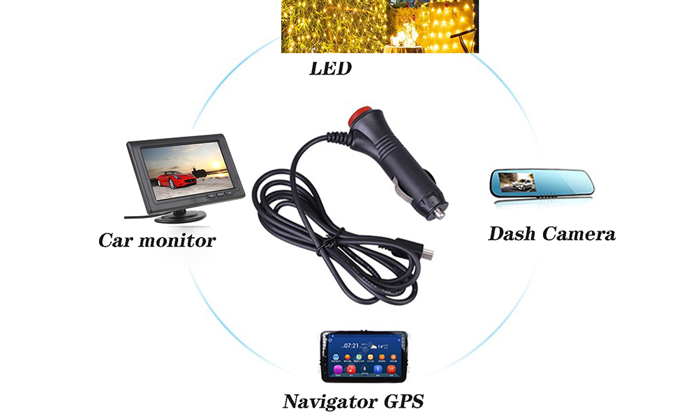 24V 24-Volt Cigarette Lighter Power Supply Adapter