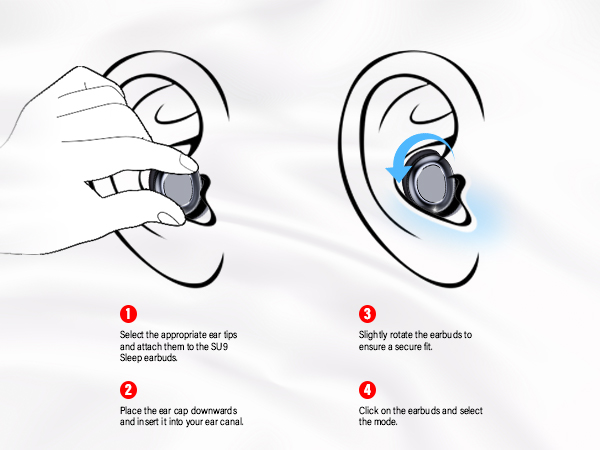 ZYHKON Sleep Earbuds Bluetooth 5.4 in Ear Touch Screen Sleep Headphones