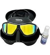 Tidal Glide Freedive Mask - Low Volume mask Designed for Freediving, Spearfishing, and Snorkeling...