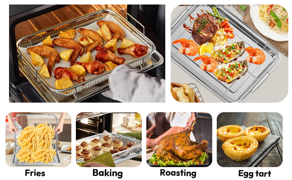 air fry rack for oven air frying pan for oven air fry oven basket
