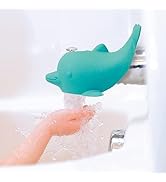Nuby Bathtub Safety Spout Guard - Compatible with Most Standard Faucets - Bath Toys - Dolphin