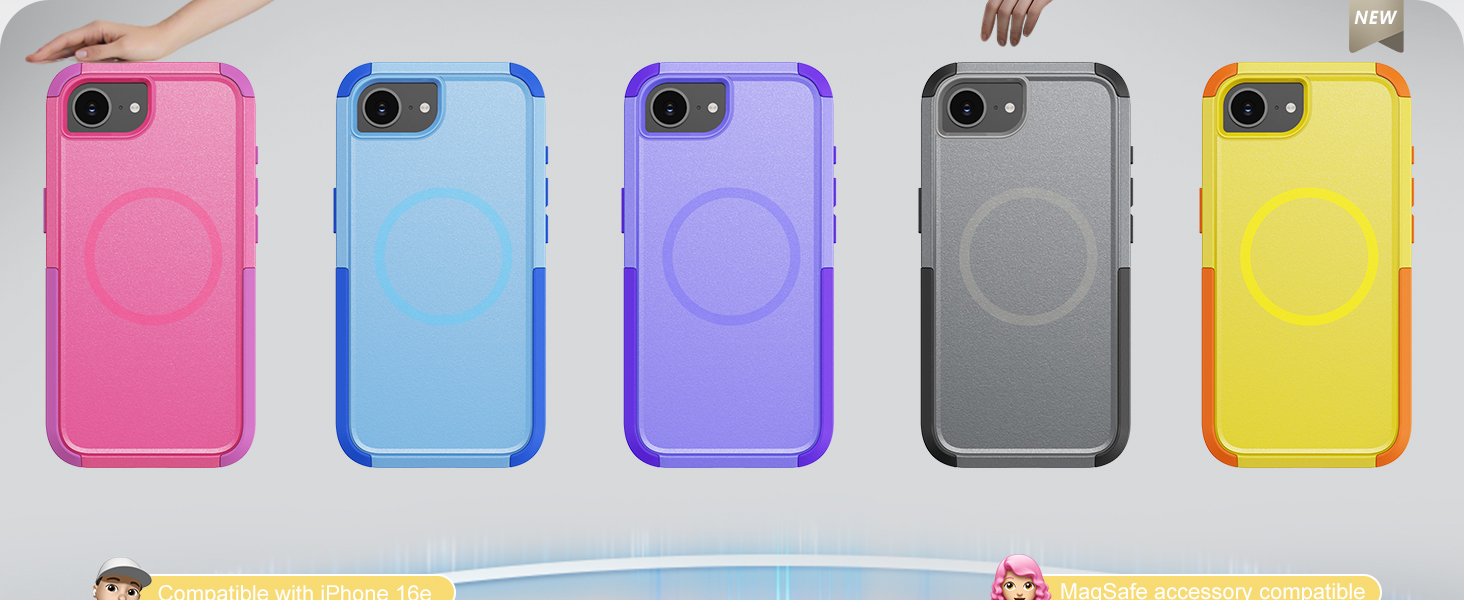 iphone 17e &amp;amp; 16e case multiple color options