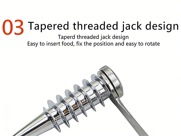 Tapered threaded jack design